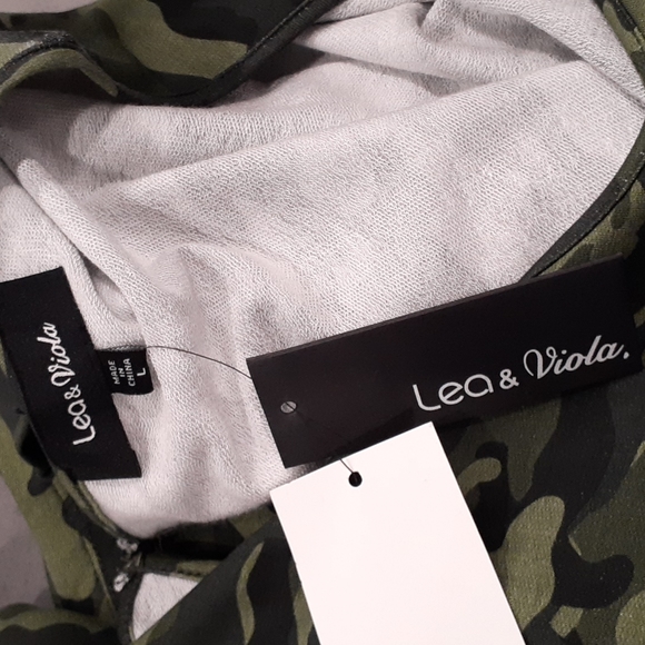 NWT Lea & Viola Green Camo Romper - Picture 9 of 13